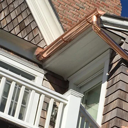copper gutter installation Brentwood ny
